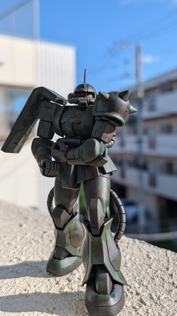 どの作品もベランダ撮影が気に入ってるのでまたしてもベランダでパシャリ今作は偽装網も作って公園などで追加撮影予定です。偽装網作成し撮影したらX(旧Twitter)の方にアップロード予定なので良ければたまに覗いていただけると幸いです