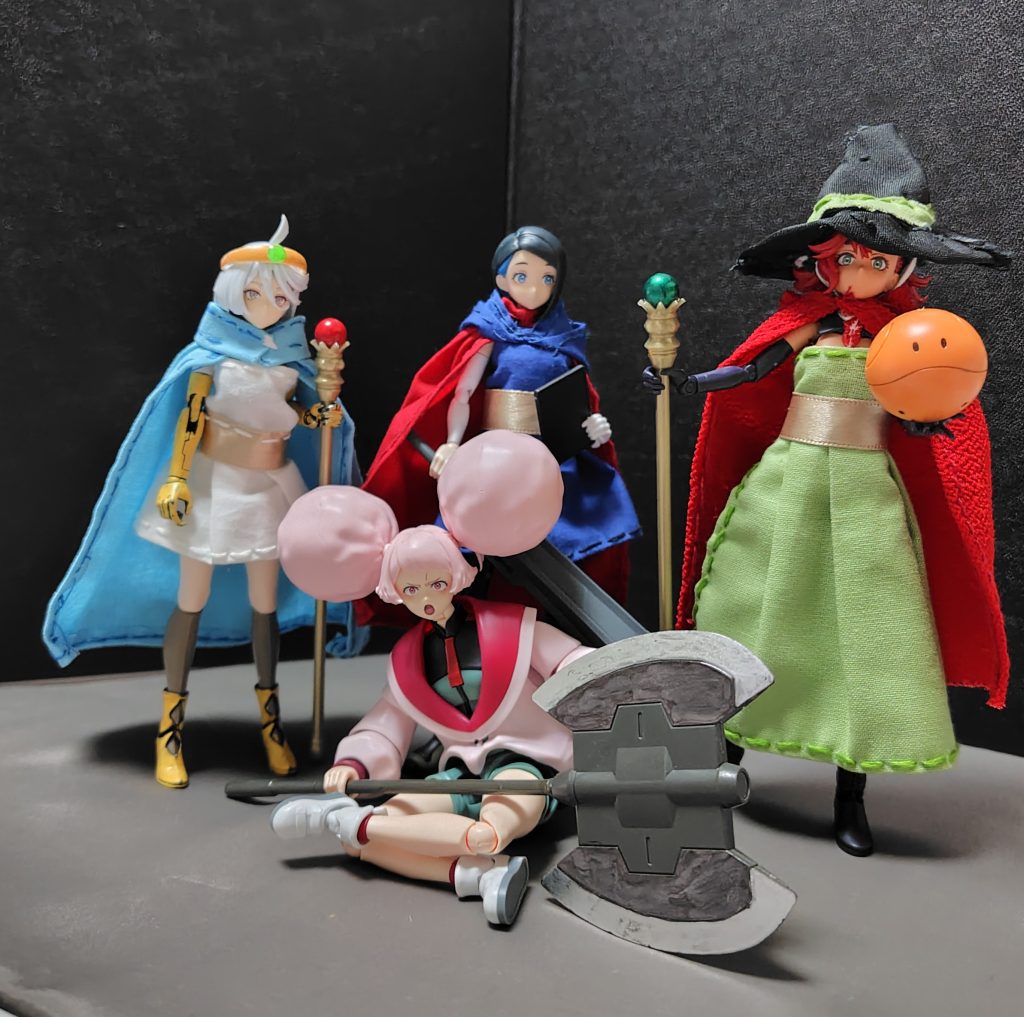 アスティカシア学園の4人が揃ったので、集合させてみました。