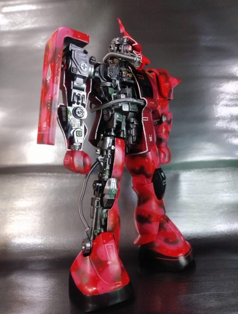 旧キット シャア専用ザク–3枚目/制作者：るりり