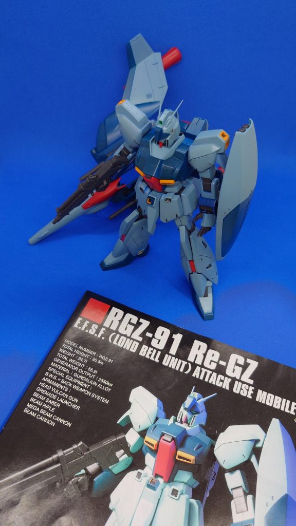 本体色が設定より全般的に青い仕上がりに、こっちの方が何かリ・ガズィらしいと思います！