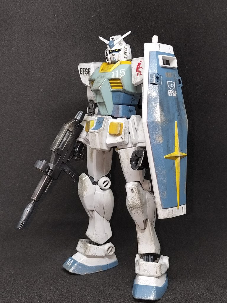 ということで修理ついでに汚し塗装を施しました。