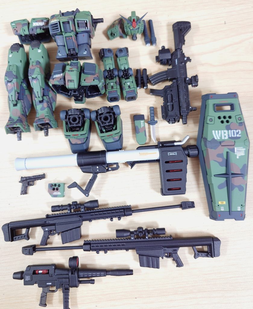 閲覧ありがとうございました！スナイパーライフル持っているのに構えた構図なし！