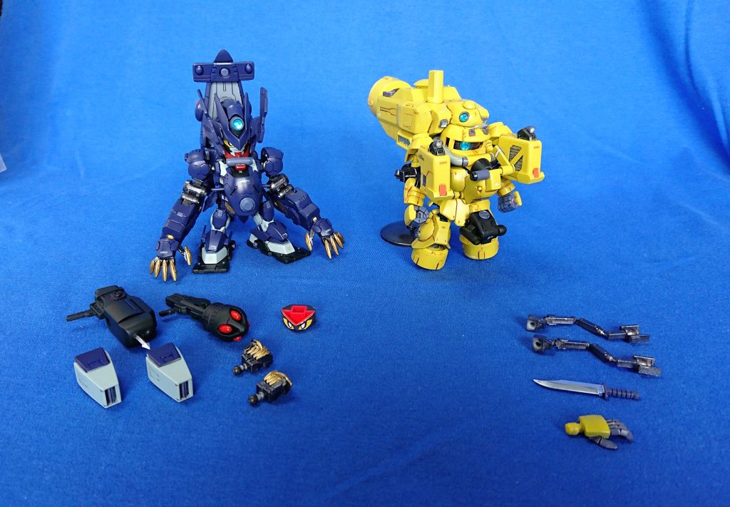 バルバロッソ号と一緒に、パーツ展開図。