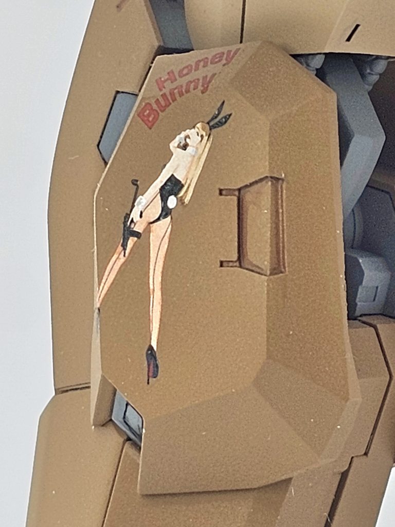 このデカールがお気に入りです。このデカールを貼るためにこの作品を作ったまであります。