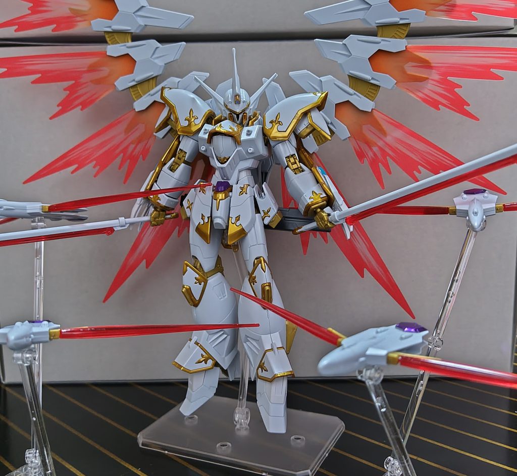 箱絵がカッコよかったので真似てパシャリ📸ドラグーン（？）は入りきらなかったので4基に(￣▽￣;)