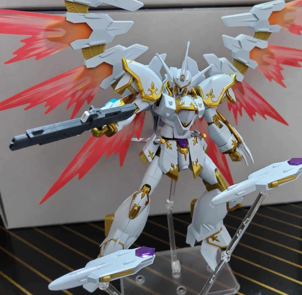 ビームライフルを構えてパシャリ📸