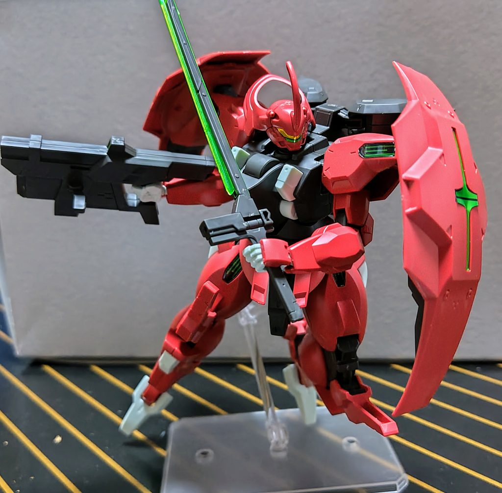 ガンブレイドとショットライフルを構えてパシャリ📸