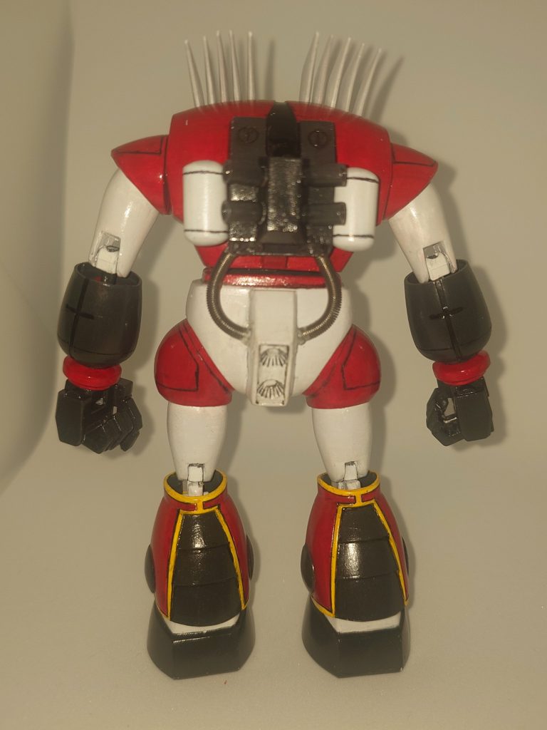 後ろ動力パイプはリード線+バネにしてます