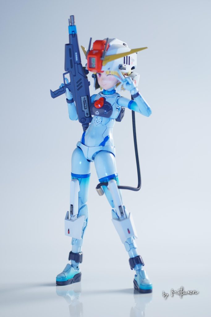 MS少女のSガン、とする時にALICEとするのは決定していました。Sガンの大事なシステムの名前ですがMS少女の名前ともかけています。なお、アリスという名前から、こちらのアリスのお声も、茅野愛衣さんと心の中で決まっていました(笑SAOのアリスから。最後まで見ていただいてありがとうございました(^-^