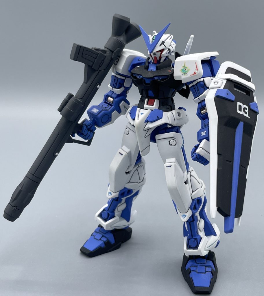 　以上、ＨＧ「ガンダムアストレイブルーフレーム」の紹介でした。ブルーフレームは劾と共に数多の戦場を駆け抜け、その姿を変えていきます。　でも結局、自分はこの無反動砲を備えた初期ブルーフレームが１番好きなのですが、みなさんはどうですか？？よろしければ、みなさんのお気に入りのブルーフレームを、コメント欄で教えて下さいね。　最後までご覧いただき、ありがとうございました！！(*^-^*)♪♪