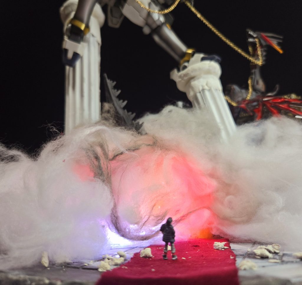 地味に見てる来場者がいます。