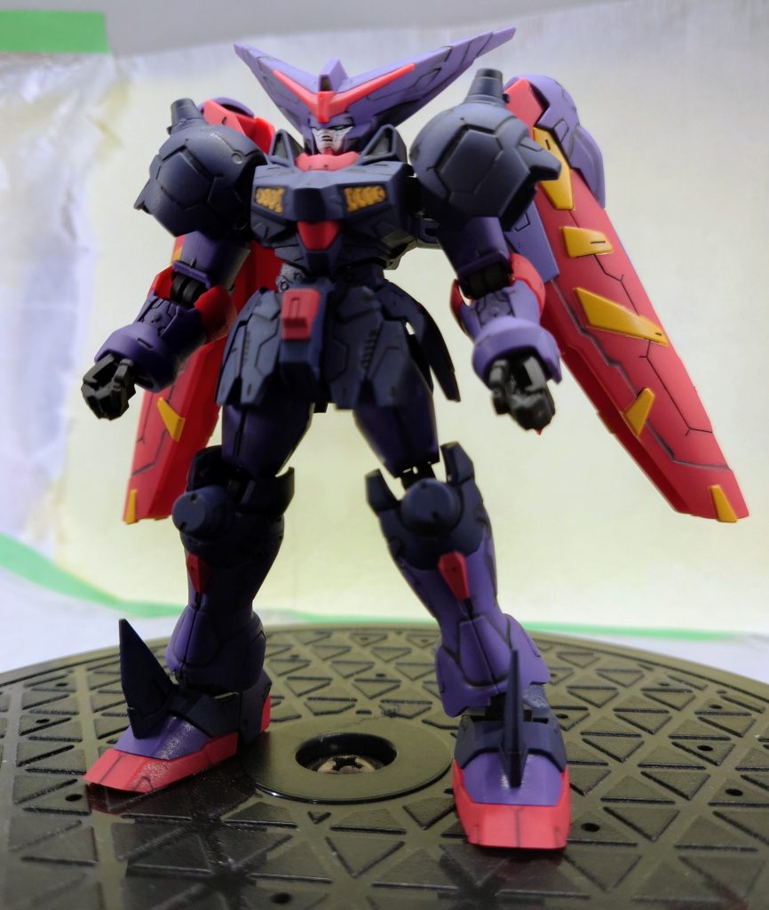 素組と部分塗装+つや消し後正直素組でも大分良い出来なのでGフレという事もあり最初はこれにつや消しで飾っても良いか…？となりましたがどうしても羽に黄色が無いのが気になり結局一通りやりました。風雲再起も良い出来だったので結果的にはやって良かったです。