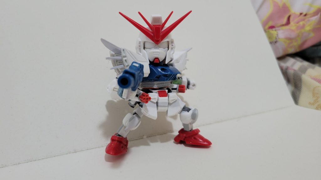 BB戦士74改造：ガンダムF91バックキャノン装着型–2枚目/制作者：石頭三舊