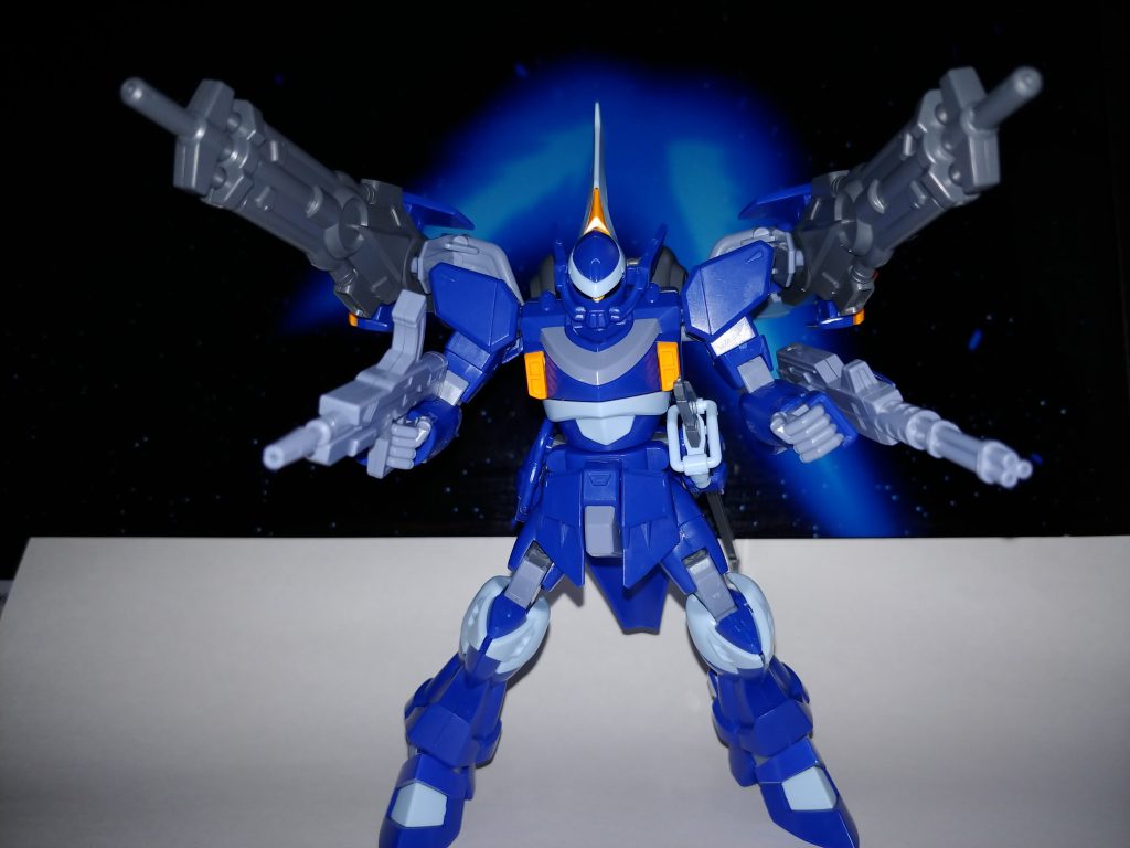 素組みのブルーもお気に入り。エアブラシ塗装も十年以上ご無沙汰でした。