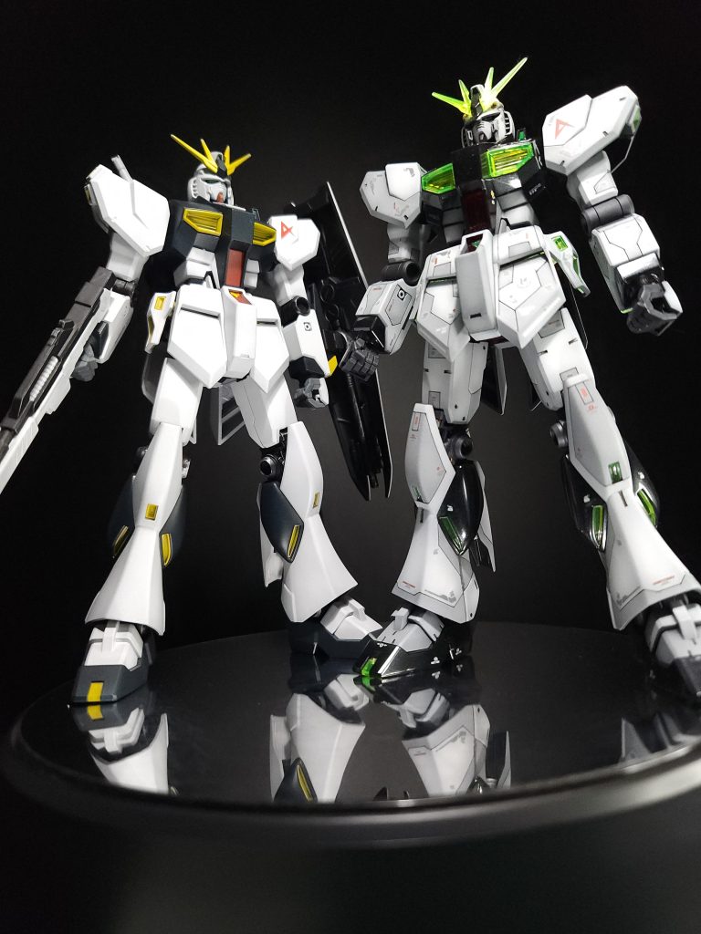 昔作った、EG νガンダムと共に どっちもいいです！