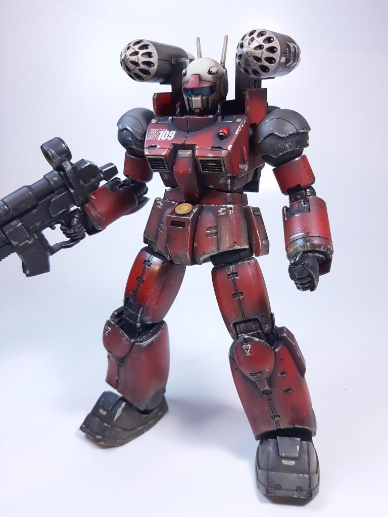 いつものように、リアルタッチマーカーのメラミンスポンジふき取り、エナメルチッピング、ウェザリングマスターで仕上げました。