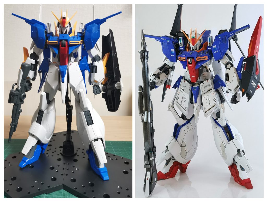 ここからは素組みを交えて工作過程を振り返ります。胴体の細さと頭部の大きさが気になったので、胴体を縦10mm、横に13mm拡張しています。結果、全体に占める頭部の比率が低下することにより小顔効果がうんぬん…！