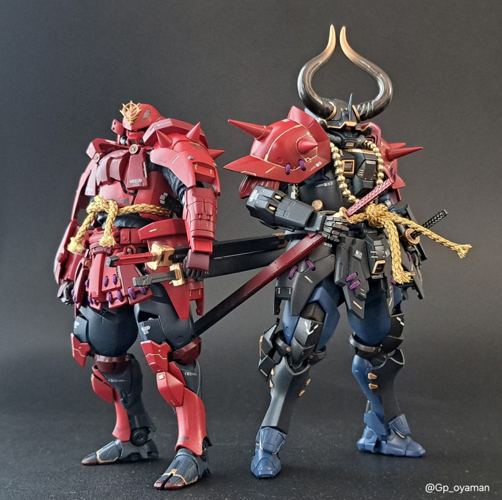 前回制作したZAKU SAMURAIとのショット