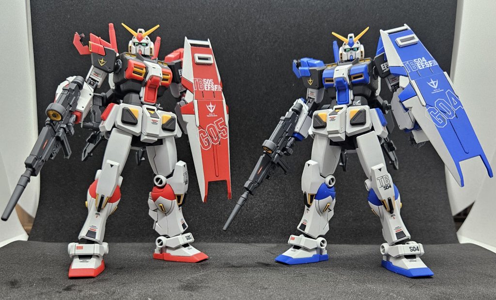 部分塗装とデカール仕上げです。横に並べることを考えて、デカールの位置に気をつけました。