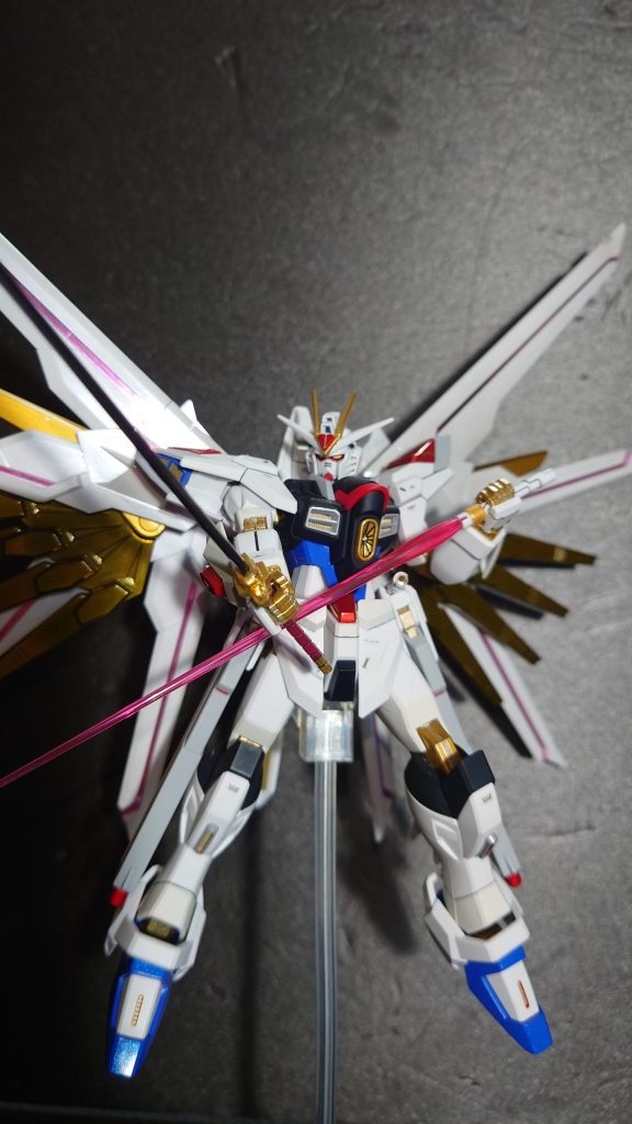 フツノミタマはクリアーブラックのキャンディ塗装＆100均のネイルシールを貼ってみました。