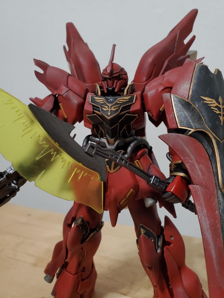 とりあえずアンテナパーツ届くまではこの状態で。手の甲のウェザリング忘れててテッカテカになってるwwここもまた後日…