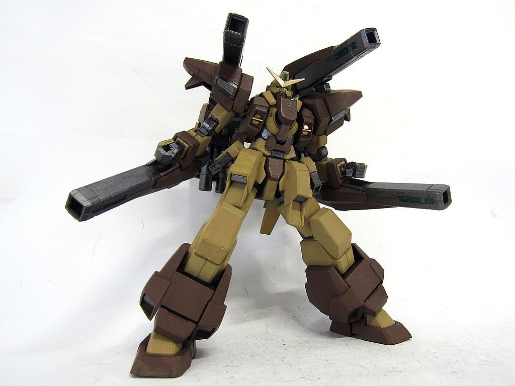 いかがでしたでしょうか？AGE3フォートレスはカッコいいのに、重装備感を感じないので、ヴァーチェとミキシングしてみました。GN粒子でそれなりに機動力があるので、ホバーは意味ないかもしれませんが、アーマードコアみたいに高速戦闘するとカッコいいと思い、このような感じに。個人的にはいい感じのまとまったのでは？と思っています。若干武装の取り回しが悪い当たりが気になりますが。(;^_^A