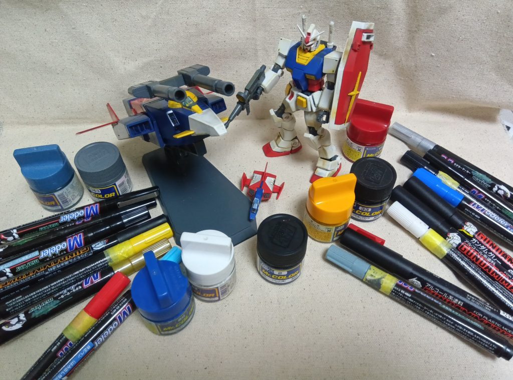 部分塗装なのになぜか結構色数使いました。最後までご覧いただきありがとうございました。