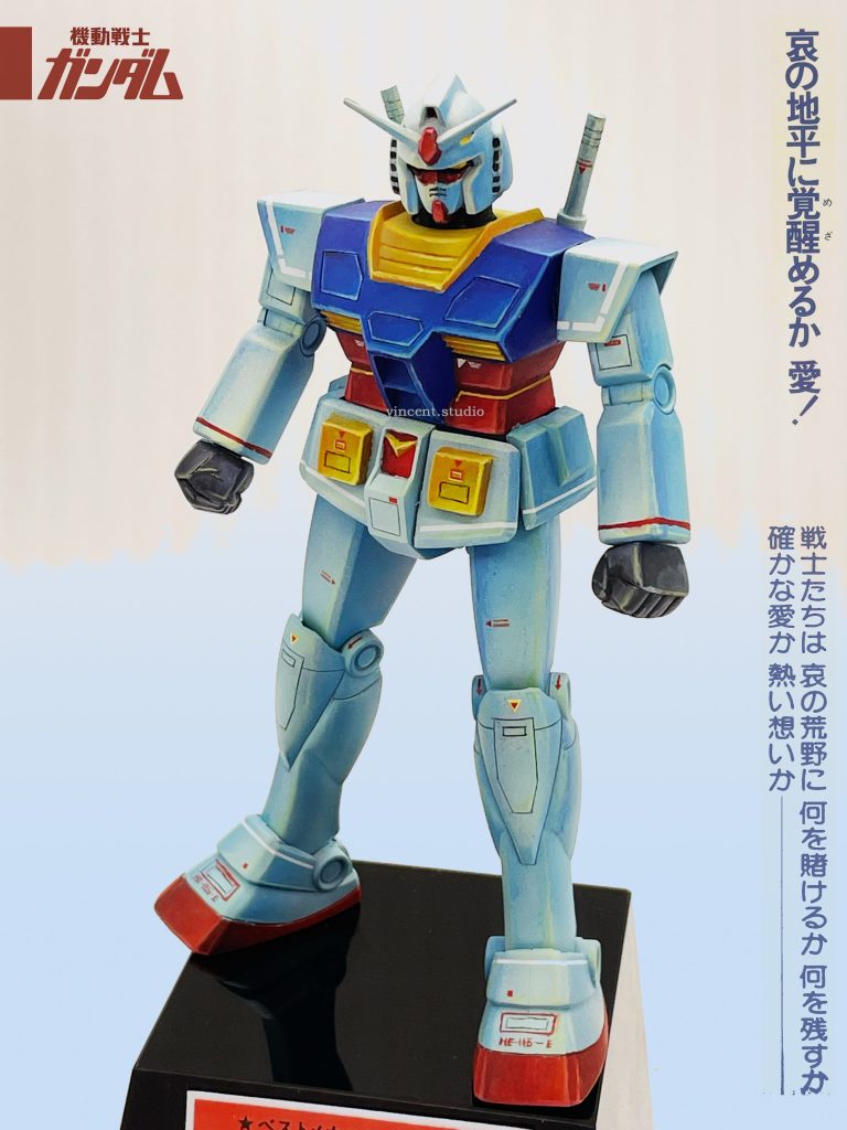 1/144 旧キット   初代ガンダム–5枚目/制作者：@VincentYstudio