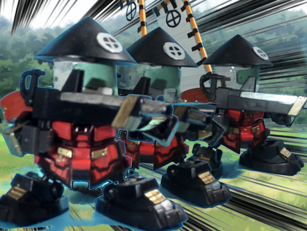 兵子ども!!射ち方構えぃ!!死ぬるは今ぞ!!(数揃えられなかったので無理矢理合成)