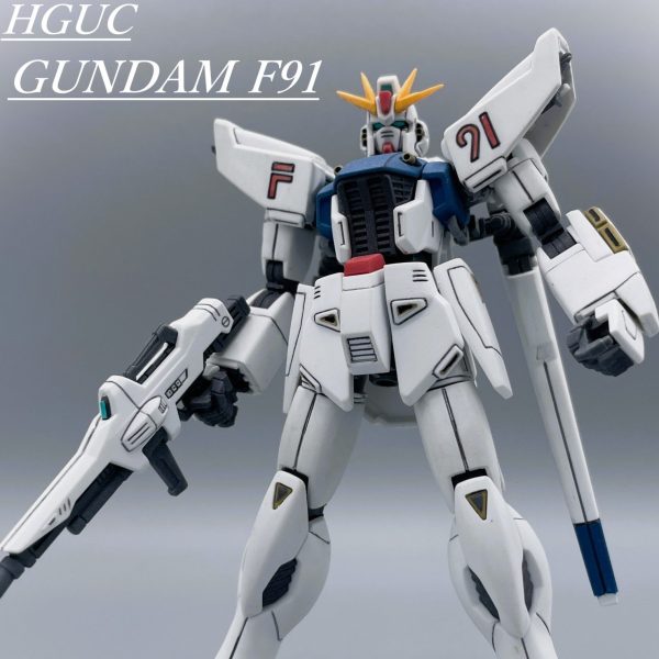【HGUC】ガンダムF91【筆塗り全塗装】