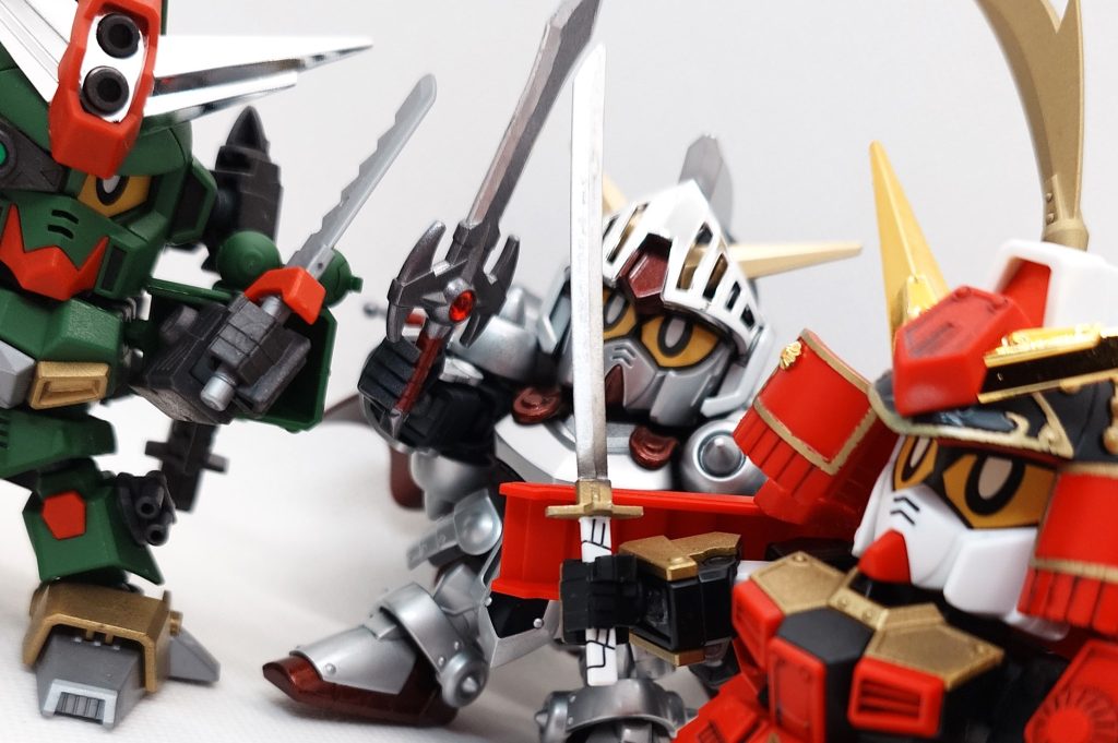 『エイエイ、オー!!』の図です。これがやりたかった(gundam-kao3)