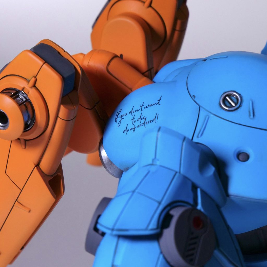 オリジナルデカール3ジオン風な手書きメッセージ