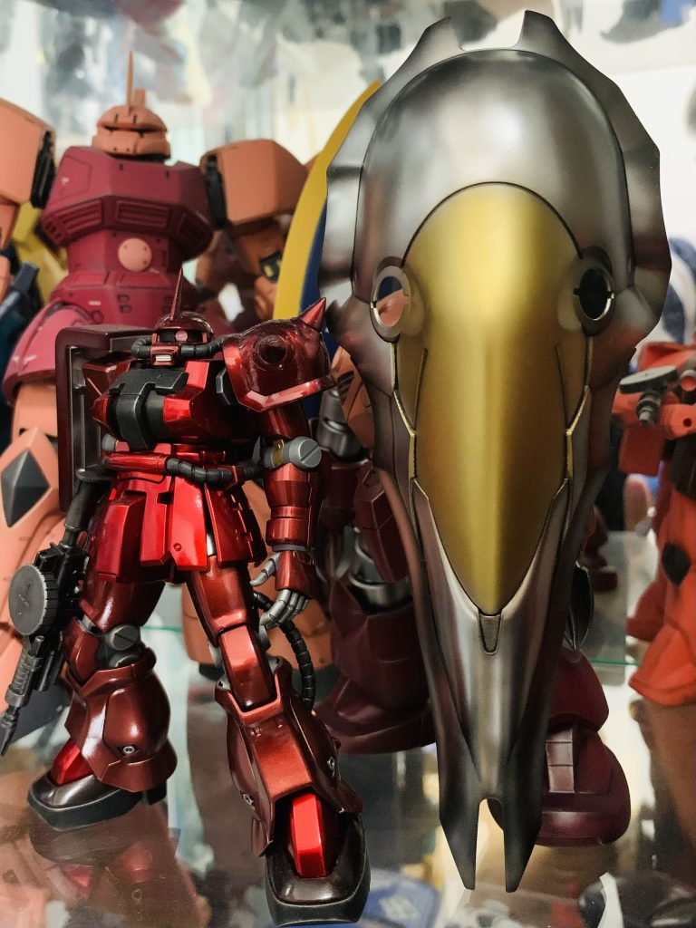 下地の色で塗り分けようとチャレンジしましたが、クリアグリーンを重ね過ぎて差がわからなくなりました(涙)。まだまだ未熟ですが、50歳からの伸びしろということにしておきます♪