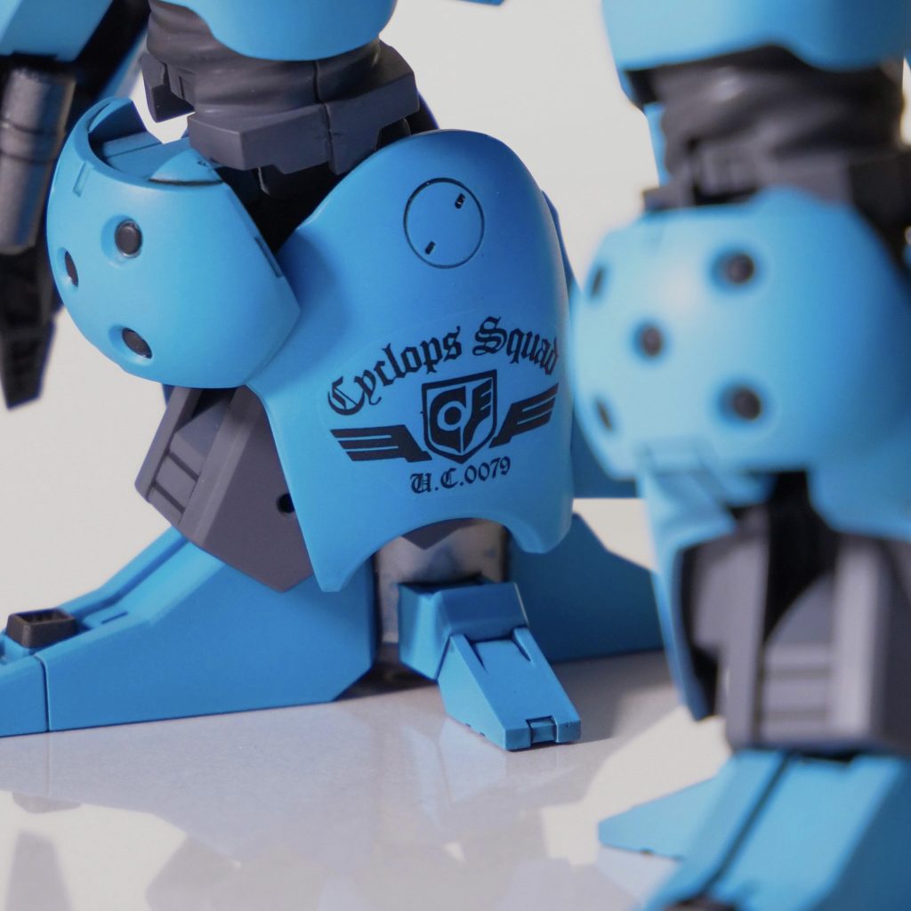 オリジナルデカール4うち膝にしっかりとサイクプロスアピール