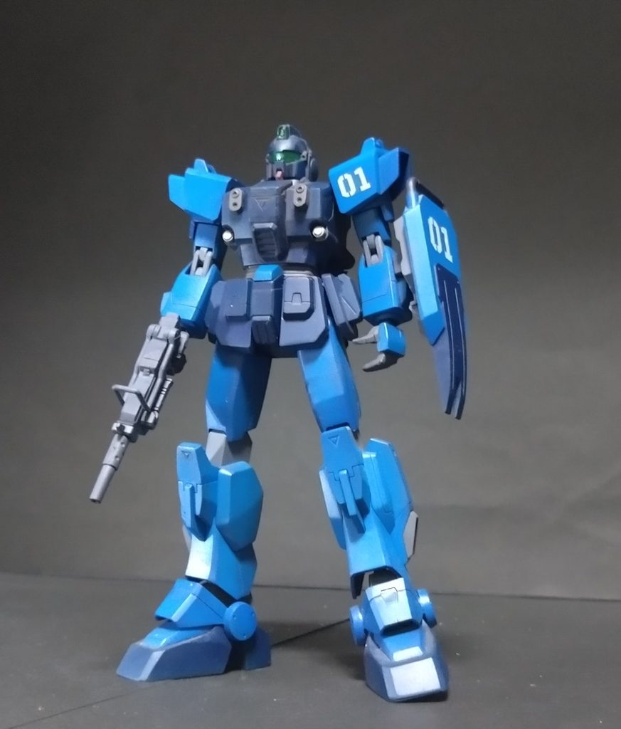 今回ゲストの謎の蒼いEXAM搭載の1号機です🤣前に作った物ですが少しバランスに問題がありまして💦後程作り直す予定です🙏これで旧キットプロトタイプドム編の投稿ストーリーは終了です！皆様最後までお付き合いしていただき本当にありがとうございます😊