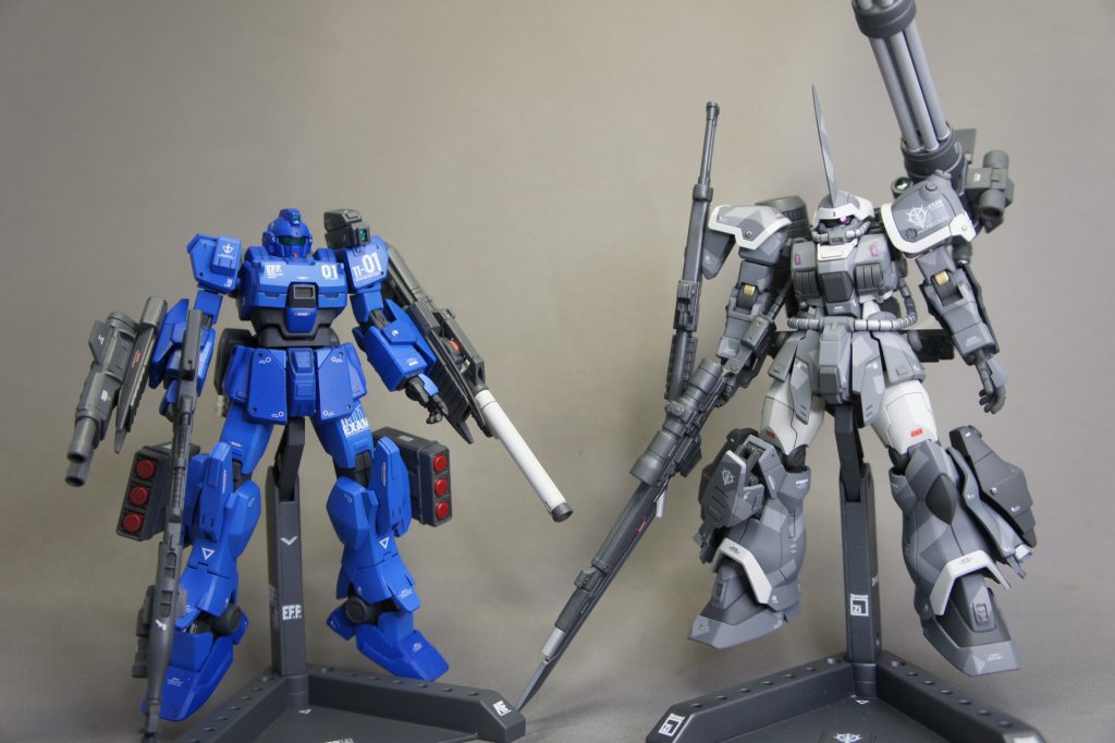 以前、作成したブルーディスティニーと対になるように作成しましたなんかイフリートの方が強そうですね汗