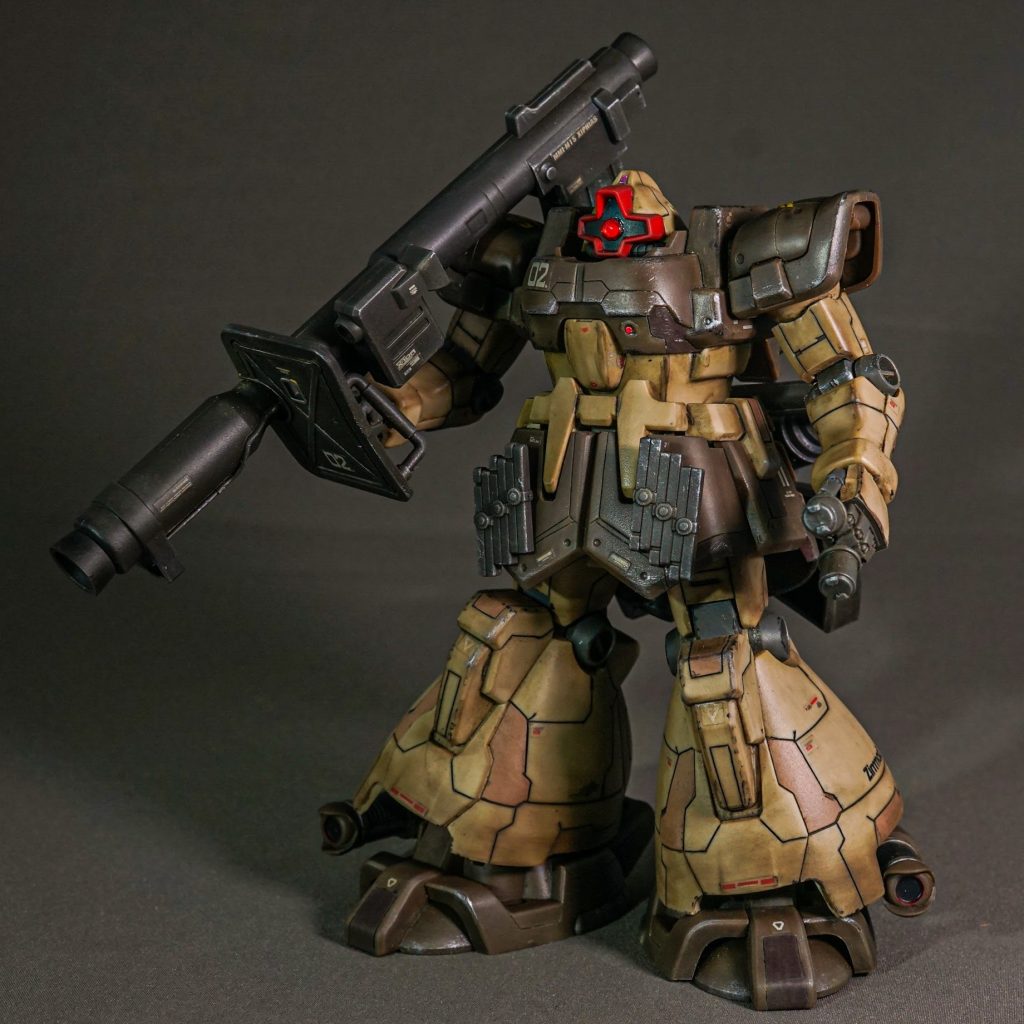 HG MS-09F/TROP ドム・トローペン（ユニコーンVer）–2枚目/制作者：しるばにあ