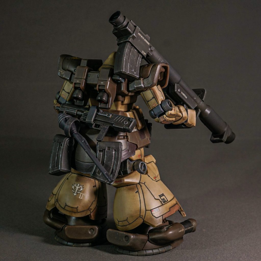 HG MS-09F/TROP ドム・トローペン（ユニコーンVer）–4枚目/制作者：しるばにあ