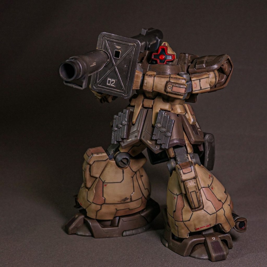 HG MS-09F/TROP ドム・トローペン（ユニコーンVer）–9枚目/制作者：しるばにあ