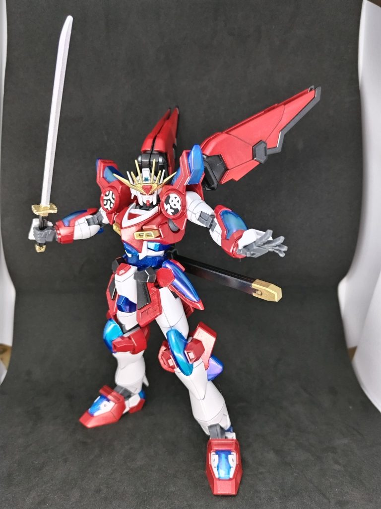 エフェクト無し。刀もエフェクト無し状態。刀身をホログラム月光蝶で塗装しましたが、んー目立たない😥