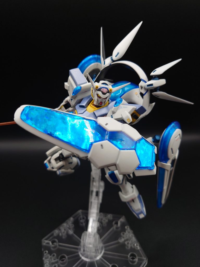 いつかもう1キット用意して作り直そうと考えていましたが、先日ガンダムベース限定のリニューアル版が発表されたので、入手できるようならそちらに手を付けると思います。頭や肩、盾裏など、リニューアル版は気になるところがほぼすべて改善されていそうなので、とても楽しみです。買えるかなぁ…