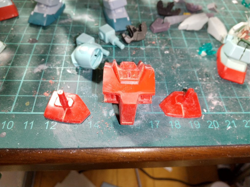 胸部の幅を縮めました