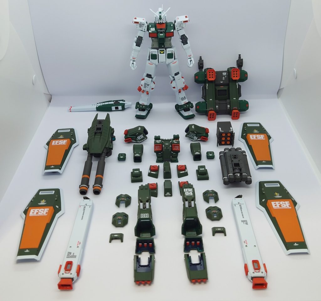 コレ一度やってみたかったヤツ✨パーツが多いほど見栄えする気がする。でも足アーマー( スリッパ)の内側とか塗装してないのがバレるから拡大して見ちゃダメ