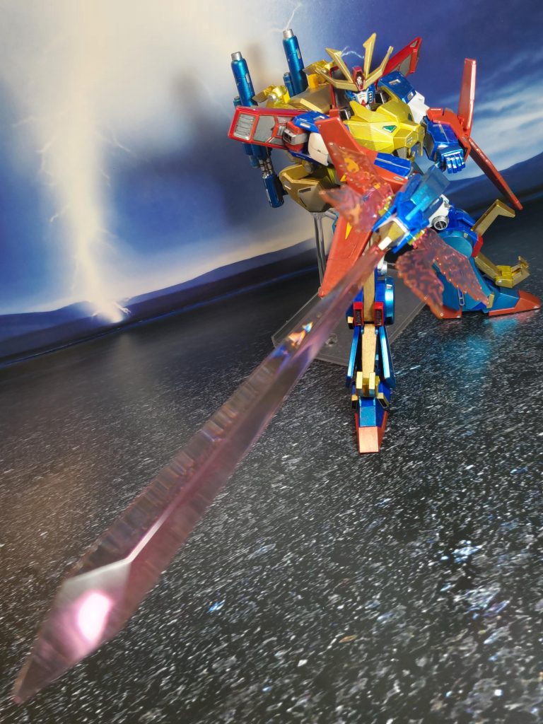 超咆剣ハイパー・ミノフスキー❗️必殺のハイパーミノフスキー・トライザンで、どんな強敵も三刀Ｇ断だ❗️❗️