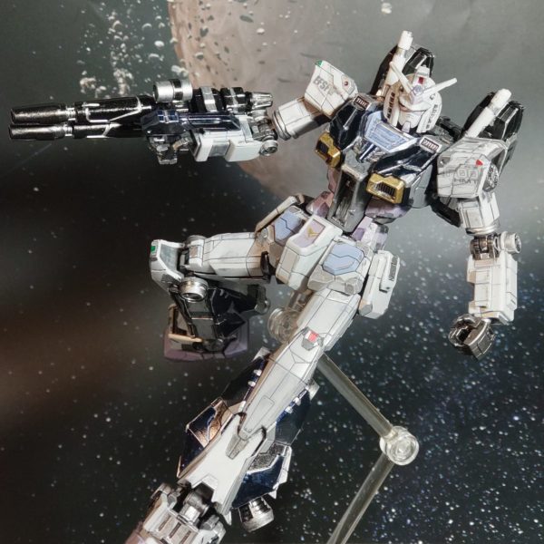 RX−78F00 HMT ガンダム高機動型(G3カラー)　ガンダムパビリオンの例のポーズも取らせて