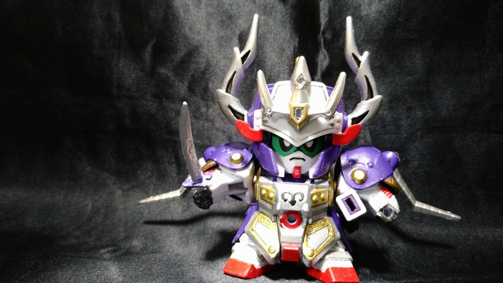 武者形態、氷河の鎧腹辺りにある赤丸はうまく濡れなくって諦めたと思う