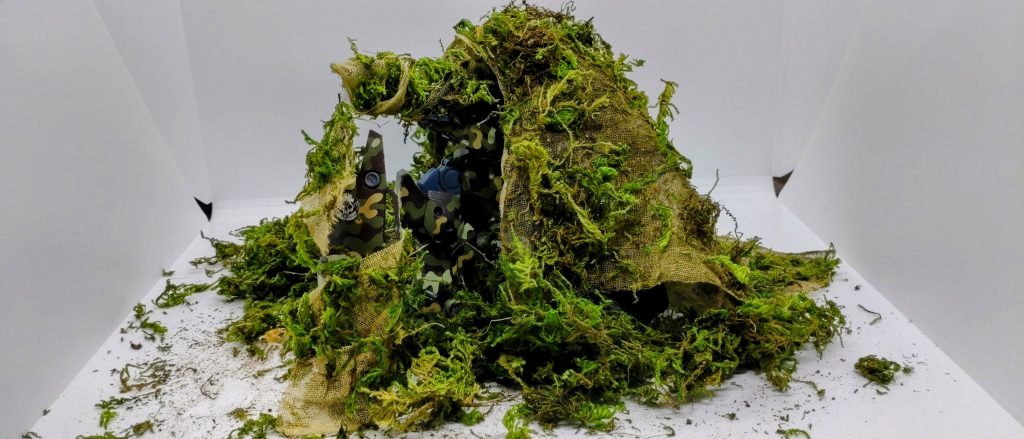 これならそう安安と発見されることはないはずです。 見えない狙撃手は脅威となります。「 ここまでするならガンプラじゃなくてよくない?」とか、「 そもそもMSサイズでこんなことしても意味無くない?」とか、様々なことを考えつつ作成しましたが・・・ロマンがあれば何でもいいのです!