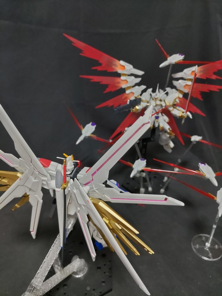 マイティストライクフリーダムガンダムと対決シーン