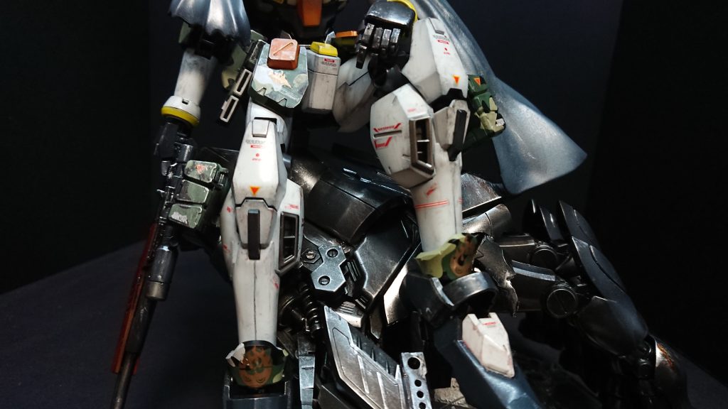 ウェザリングで戦闘直後を作りました。