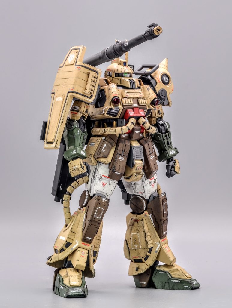 SEED系のパーツや鉄血系のパーツ等を組み込んで現代風のスタイルに改修しました